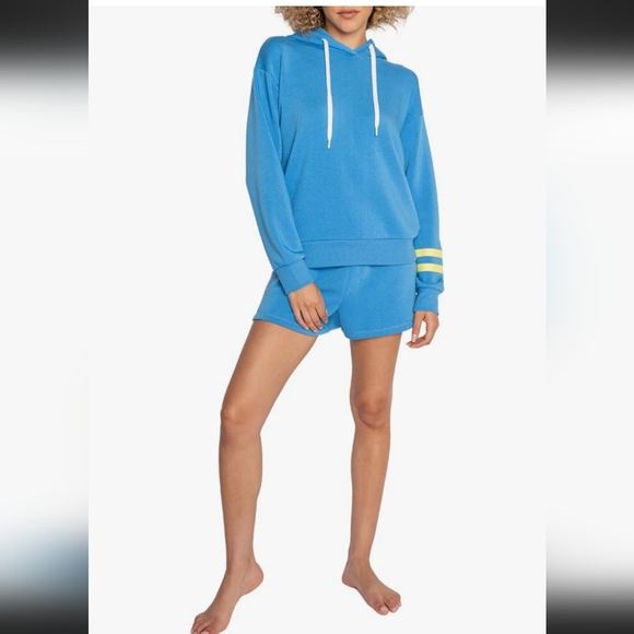 NWT PJ Salvage Large Summer I Turned Pretty  Embroidery Sweatshirt & short set - Picture 3 of 4